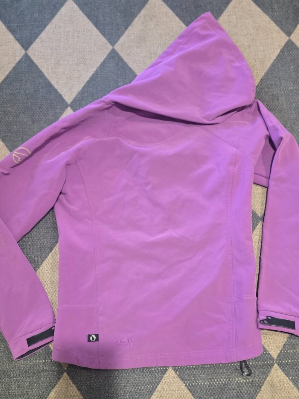 Stormberg ProRe 10 Softshell Jacket Womens XS Purple Hooded Full Zip - Picture 2 of 4